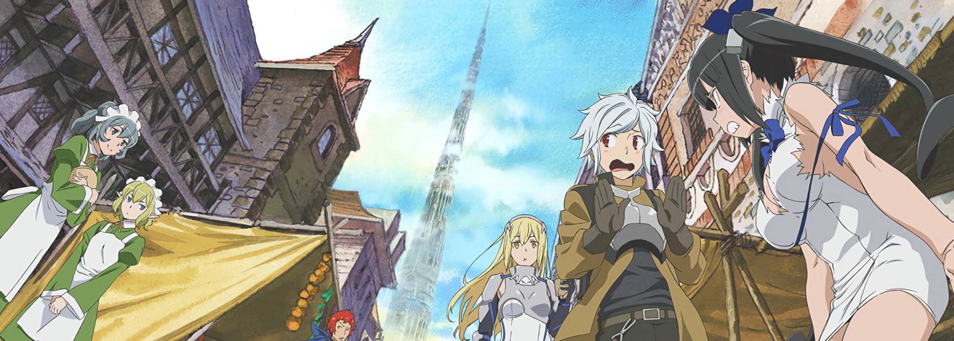 Dungeon ni Deai wo Motomeru no wa Machigatteiru Darou ka banner görseli