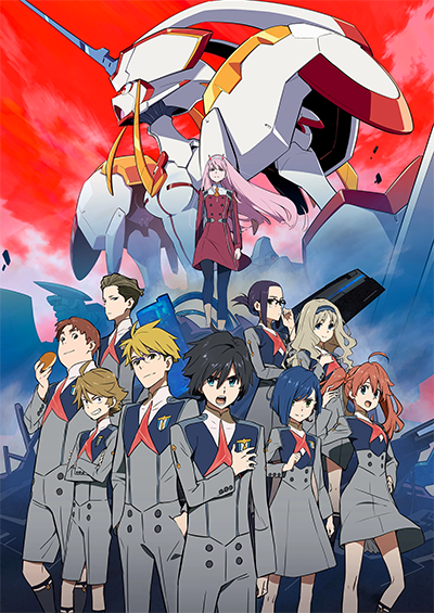 Darling in the Franxx anime kapak görseli